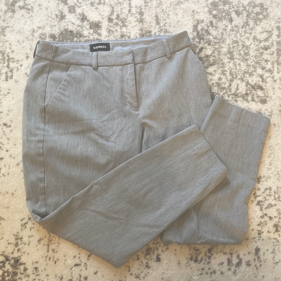 Light gray straight leg high quality work pants, size 10R - Picture 2 of 4